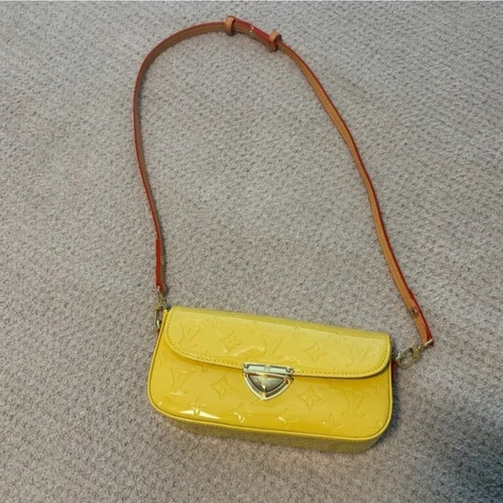 Yellow Monogram Shoulder Bag